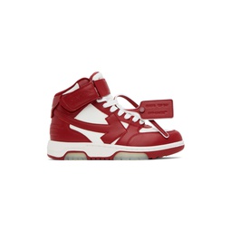 Red   White Out Of Office Sneakers 232607M237032