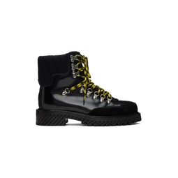 Black Gstaad Lace Up Boots 232607M255005