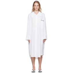 White 1 5 Shirt Midi Dress 232609F054003