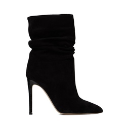Black Slouchy Boots 232616F113007