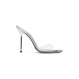 SSENSE Exclusive Silver Lidia Heeled Sandals 232616F125007