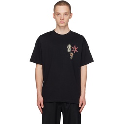 Black Kai Wizard T Shirt 232621M213004