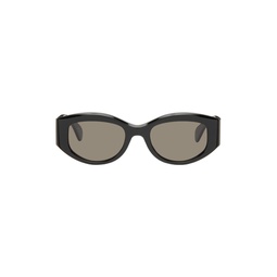 Black Miles Davis Edition Oval Sunglasses 232628M134006