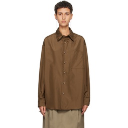 Brown Relaxed Shirt 232646F109018