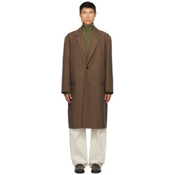 Brown Suit Coat 232646M176010