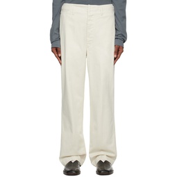 White Maxi Trousers 232646M191000