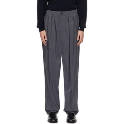 Gray Relaxed Trousers 232646M191013