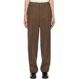 Brown Maxi Trousers 232646M191019