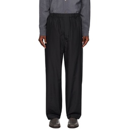 Black Relaxed Trousers 232646M191023