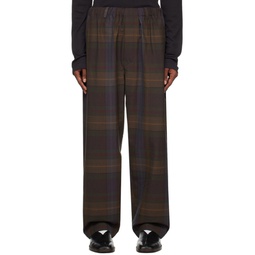 Brown Relaxed Trousers 232646M191025