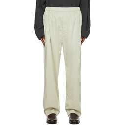 Green Relaxed Trousers 232646M191028