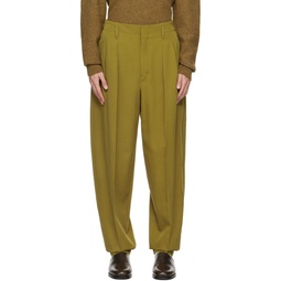 Green Tapered Trousers 232646M191031