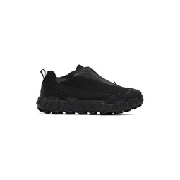 Black Zip Up Runner Sneakers 232646M237013