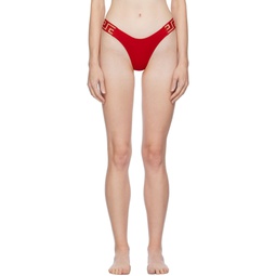 Red Greca Bikini Bottoms 232653F105069