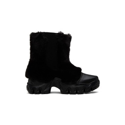 Black Boccaccio II Faux Fur Chelsea Boots 232654M223000