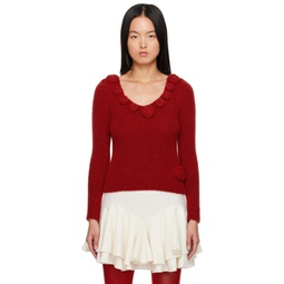 Red Saba Sweater 232657F096003