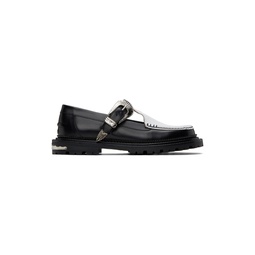 Black Buckle Loafers 232688M231013