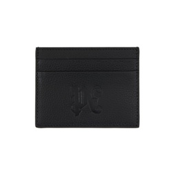 Black Embossed Card Holder 232695M163003