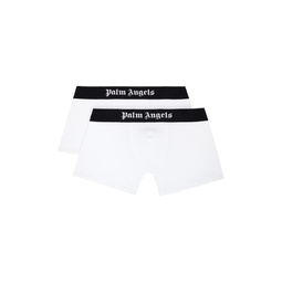 Two Pack White Boxers 232695M216004