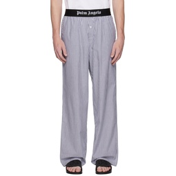 Blue Classic Pyjama Pants 232695M218001