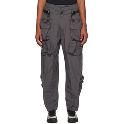 Gray Extended Cargo Pants 232701M188000