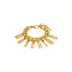 Gold Crystal Curb Chain Bracelet 232720F023001