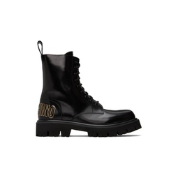 Black Combat Boots 232720M223001