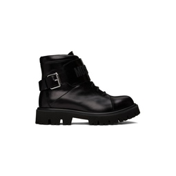 Black Buckle Boots 232720M228000