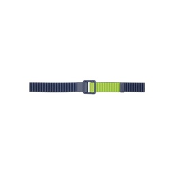 Green   Gray Pleats Reversible Belt 232729M131002