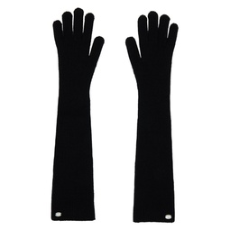 Black Applique Gloves 232731F012004