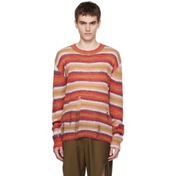 Multicolor Striped Sweater 232732M201001