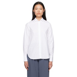 White Bertine Shirt 232733F109000