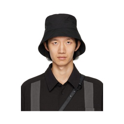 Black Uniform Bucket Hat 232735M140000