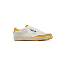 White   Yellow Club C Sneakers 232749M237118