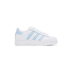 White   Blue Superstar XLG Sneakers 232751F128052