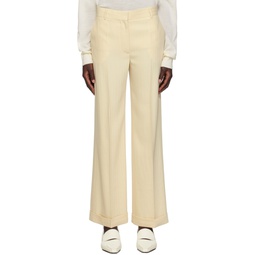 Beige Tailored Trousers 232771F087000