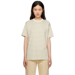 Off White Striped T Shirt 232771F110001