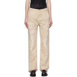 Off White Destroyed Trousers 232776F087000