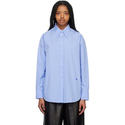 Blue Droptail Shirt 232776F109002