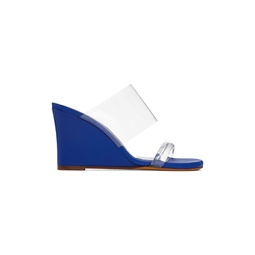 Blue Olympia Wedge Sandals 232779F125018