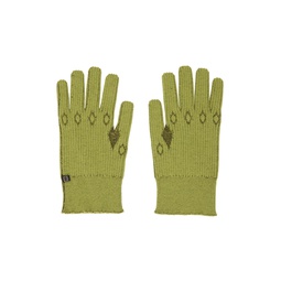 SSENSE Exclusive Green Graphic Gloves 232785M135002