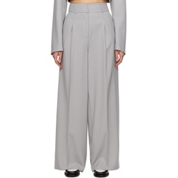 Gray Tailored Trousers 232790F087002