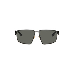 Black Rectangle Sunglasses 232798M134016