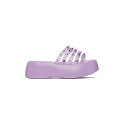Purple Melissa Edition Becky Punk Love Sandals 232808F124007