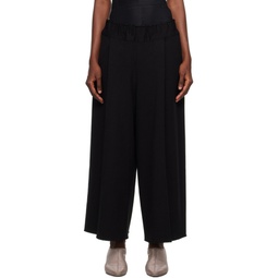 Black Campagne Trousers 232809F087013