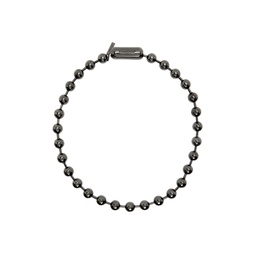 Gunmetal Huge Ball Chain Necklace 232820M145002