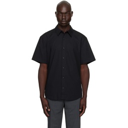 Black Embroidered Shirt 232824M192012