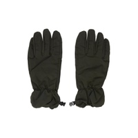 Khaki Printed Gloves 232828M135000