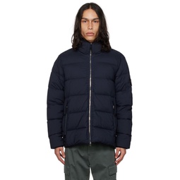 Navy Seamless Tunnel Down Jacket 232828M178032