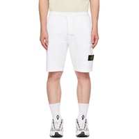 White Garment Dyed Shorts 232828M190007